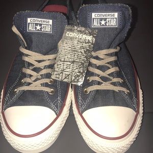 Blue Denim Low Cut Converse Unisex